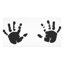 hands custom photo card