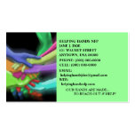 HANDS TEAM CHARITY NFP RETRO NEON BUSINESS CARDS