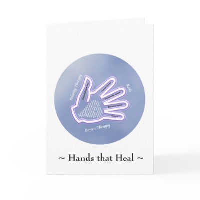 Hands that Heal  - Greeting Card by karmasherbs
