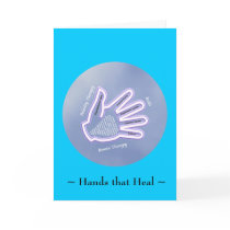 Hands that Heal - Greeting Card by karmasherbs Hands that Heal - Greeting Card