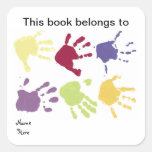 Hands This Book Belongs To, Bookplate Sticker stickers
