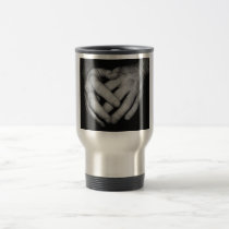 Hands travel mug mugs