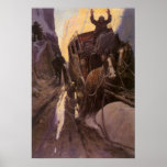 Hands Up! by NC Wyeth, Vintage Western Cowboys Poster