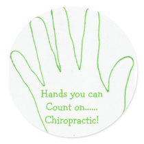 Hands you canCount on......Chiropractic! stickers