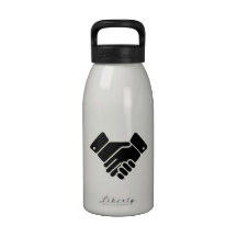 Handshake Sign Reusable Water Bottle