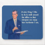 Handsome at the office. mousepads