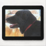 Handsome Black Lab Portrait - Ranch Dog Lover Mouse Pads