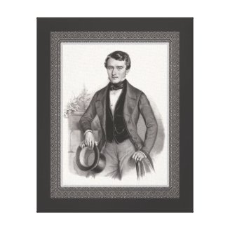 Handsome Elegantly Dressed Biedermeier Gentleman Canvas Prints