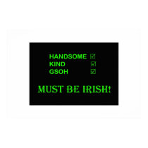 handsome irishman! posters