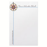 Handsome Nautical Stationery with Antique Compass stationery