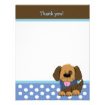 HANDSOME PUPPY 4x5 Flat Thank you note Personalized Announcement