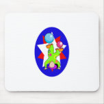 Handstand juggling kiddie clown mousepads