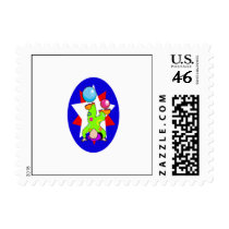 Handstand juggling kiddie clown stamps