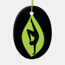 Handstand Silhouette Ornament - Yoga Gift