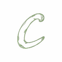 Handstitch Letter C embroidered shirts by ZazzleEmbroidery Handstitch Letter C embroidered shirts