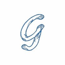 Handstitch Letter G embroidered shirts