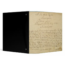 Handwritten dedication  'Brandenburger Concertos' Binders
