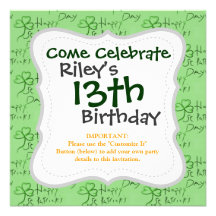 Handwritten Happy St Patrick's Day Shamrock Clover Announcements