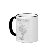 Handwritten Titlepage of The Well Tempered Coffee Mug