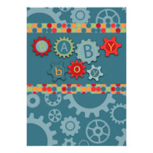 Handy Boy Baby Shower Invitation II