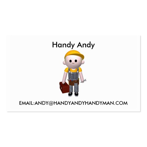Handy man business cards (front side)