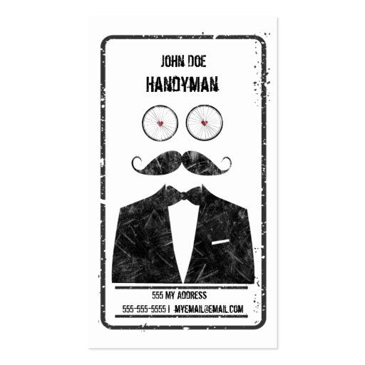 Handyman business card (front side)