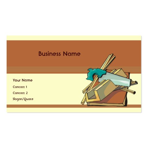 Handyman Business Card (front side)