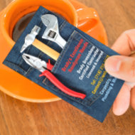 Handyman Business Card (Premium Quality Stock) profilecard