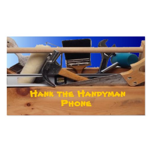 HANDYMAN BUSINESS CARD TEMPLATES (front side)