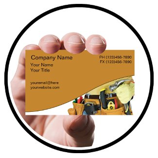Handyman Business Cards profilecard