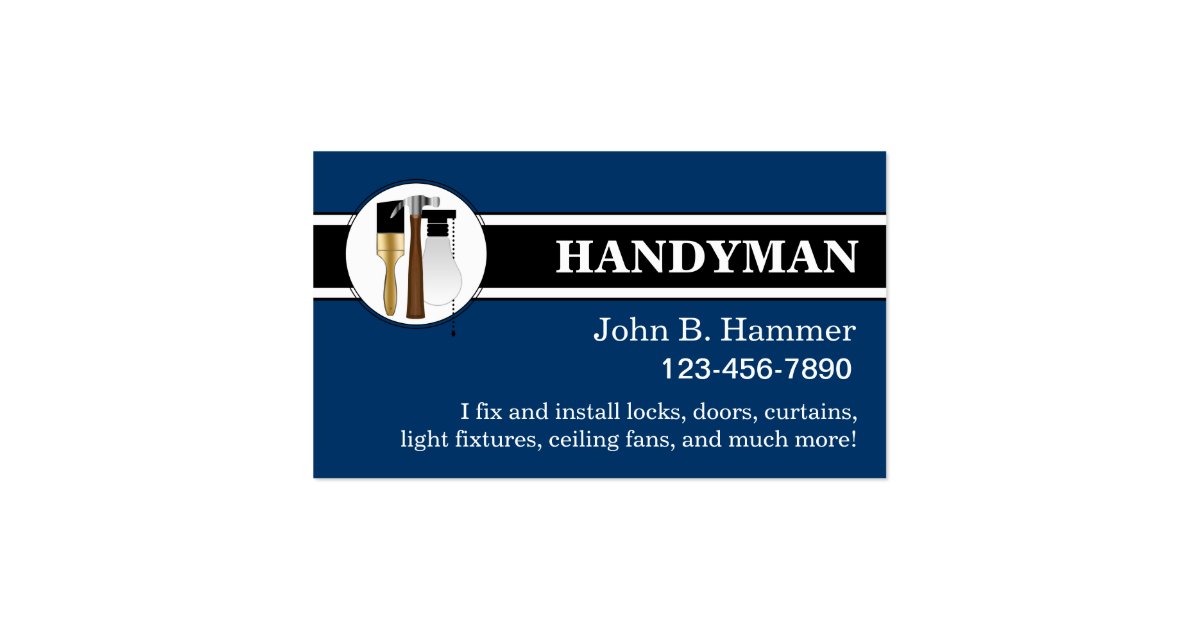 Handyman Business Cards | Zazzle