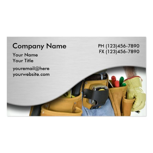 Handyman Business Cards 2 (front side)