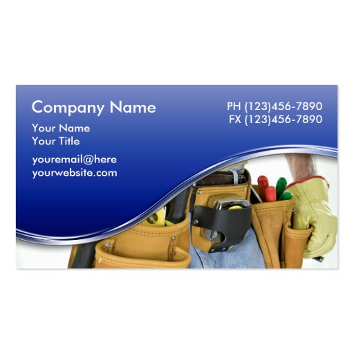 Handyman Business Cards 2 (front side)