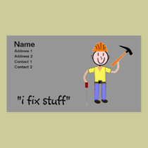 Handyman Business Cards I Fix Stuff business cards