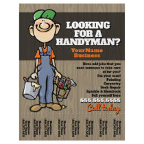 Handyman Carpenter Plumber Painter Earn Money Flyer Design