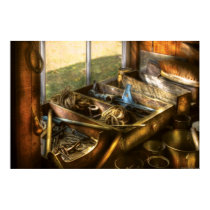 Handyman - Junk on a Bench posters by suburbanscenes Handyman - Junk on a Bench posters