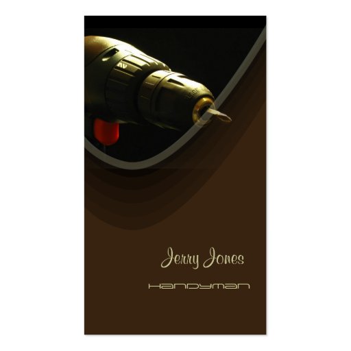 Handyman, repairman business cards (front side)