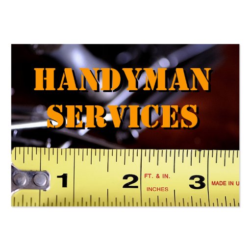 Handyman Services2 Business Card Template (front side)