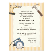 Handyman Tool Shower Invitation