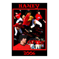 Haney Baseball Poster posters