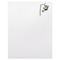 Hang from the rim slam dunk letterhead design