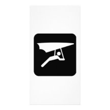 Hang Gliding Sign Photo Card Template