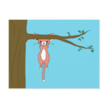 Hang in there! Marshmallow the Cat Post Cards