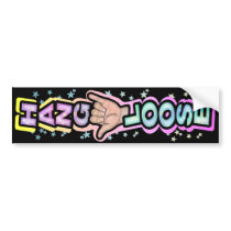 Hang loose bumper sticker