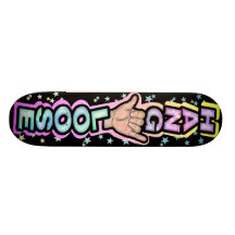 Hang loose custom skateboard