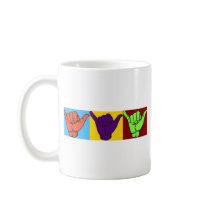 Hang loose Warhol ASL design Coffee Mugs