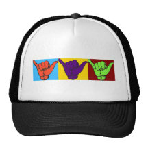 Hang loose Warhol design Mesh Hat