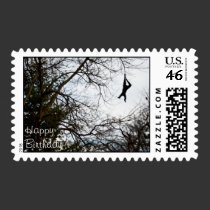 Hang On Happy Birthday Stamp stamps