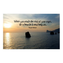 Hang On Inspirational Poster Print