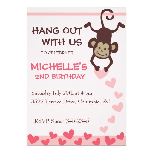 Hang Out Birthday Party Card Zazzle